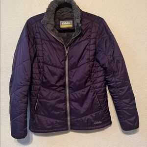 Cabela’s Primaloft Women’s Purple Quilted Jacket Size Medium